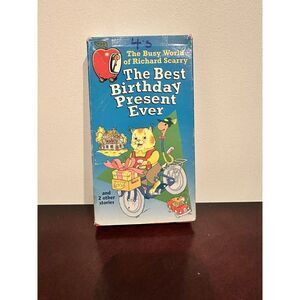The Busy World of Richard‎ Scarry The Best Birthday Present Ever VHS Tape 1995